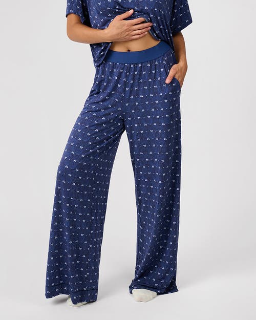 Weworewhat Sleep Wide Leg Pant In Blue