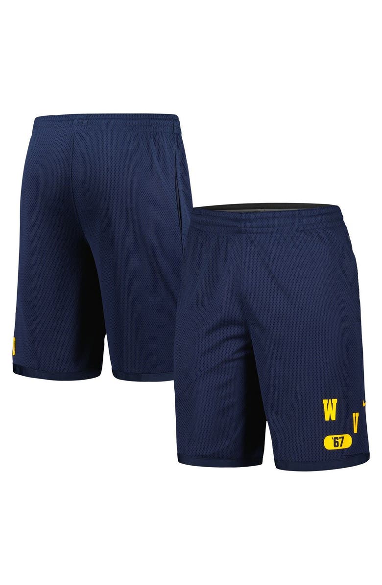 Nike Men's Nike Navy West Virginia Mountaineers Wordmark Performance Shorts, Main, color, Navy
