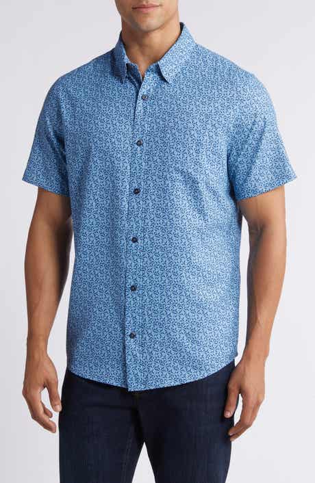 TravisMathew Country Mile Short Sleeve Button-Up Shirt