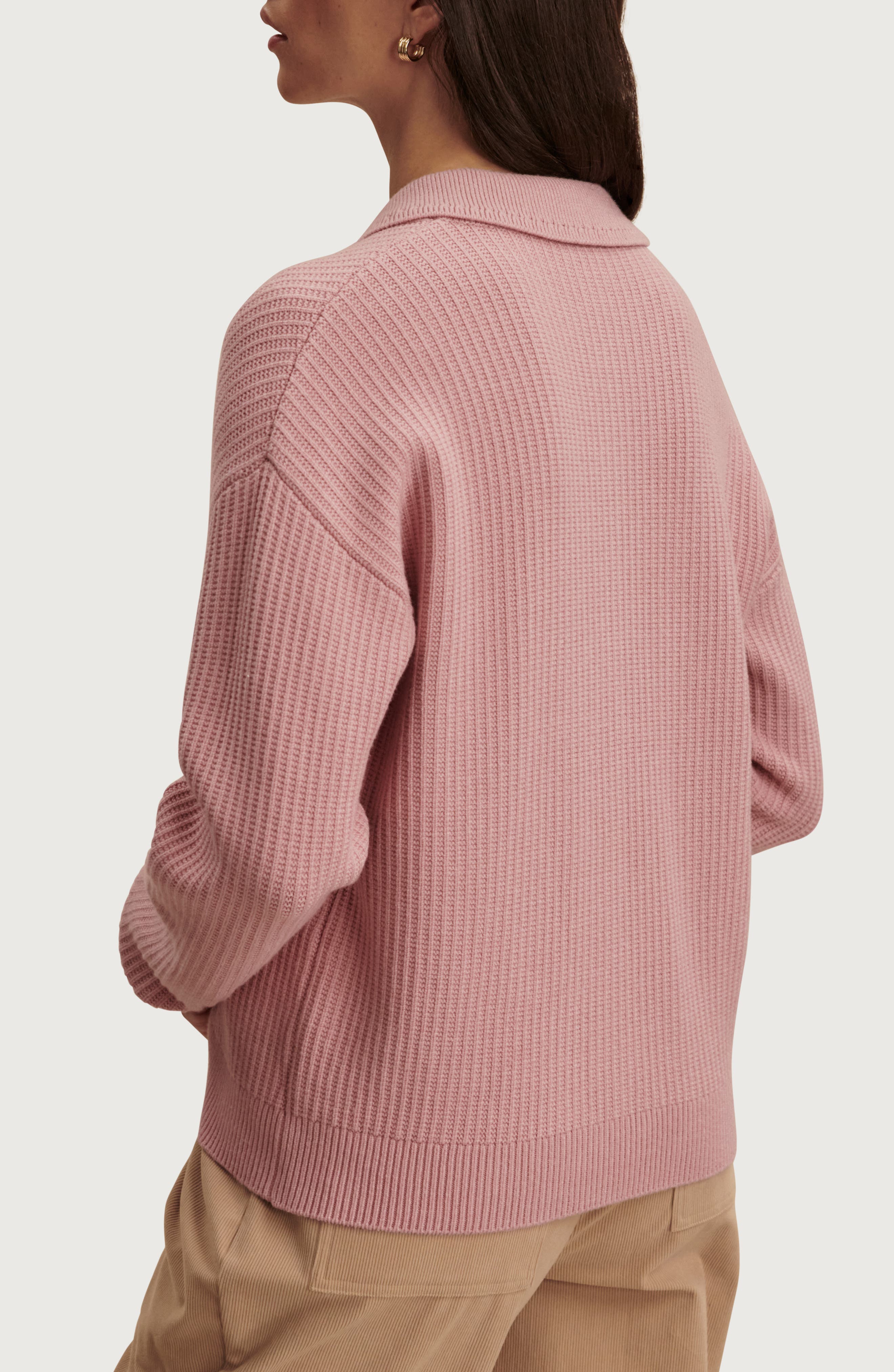 Marlie Half Placket Knit Polo Sweater - image 4