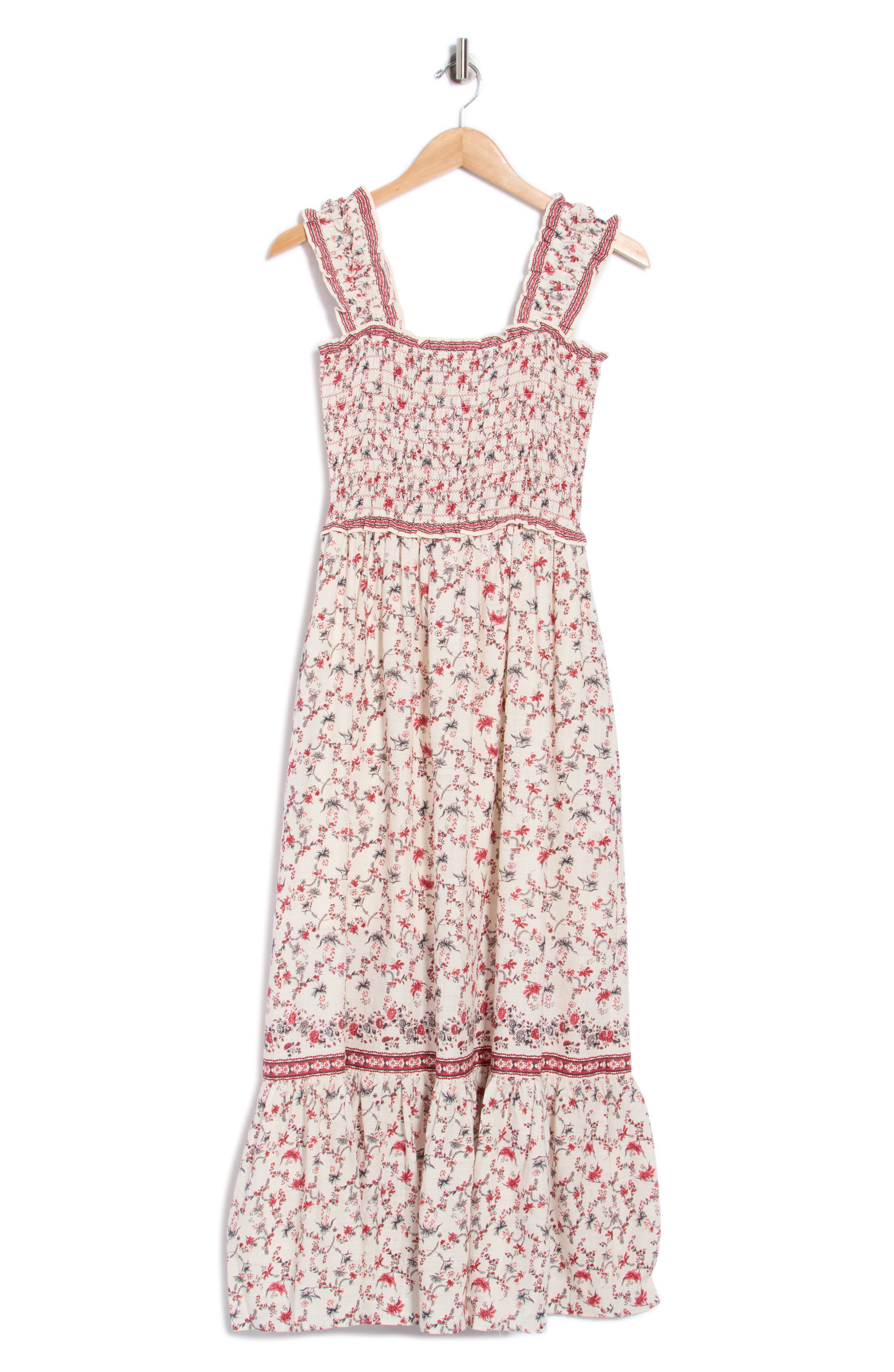 Smocked Bodice Maxi Dress