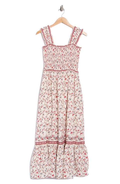 Smocked Bodice Maxi Dress