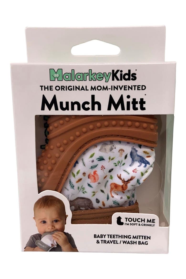 Teething Mitt, Alternate, color, WOODLAND