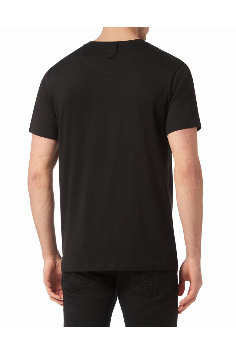 T-Shirt Round Neck Men, Alternate, color, black