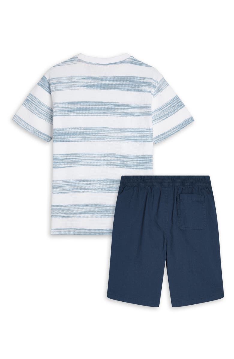 Scotch & Soda Kids' Stripe T-Shirt & Shorts Set, Alternate, color, Bright White