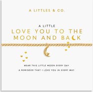A Littles & Co Gold A Little 'Love You To The Moon And Back' Bracelet
