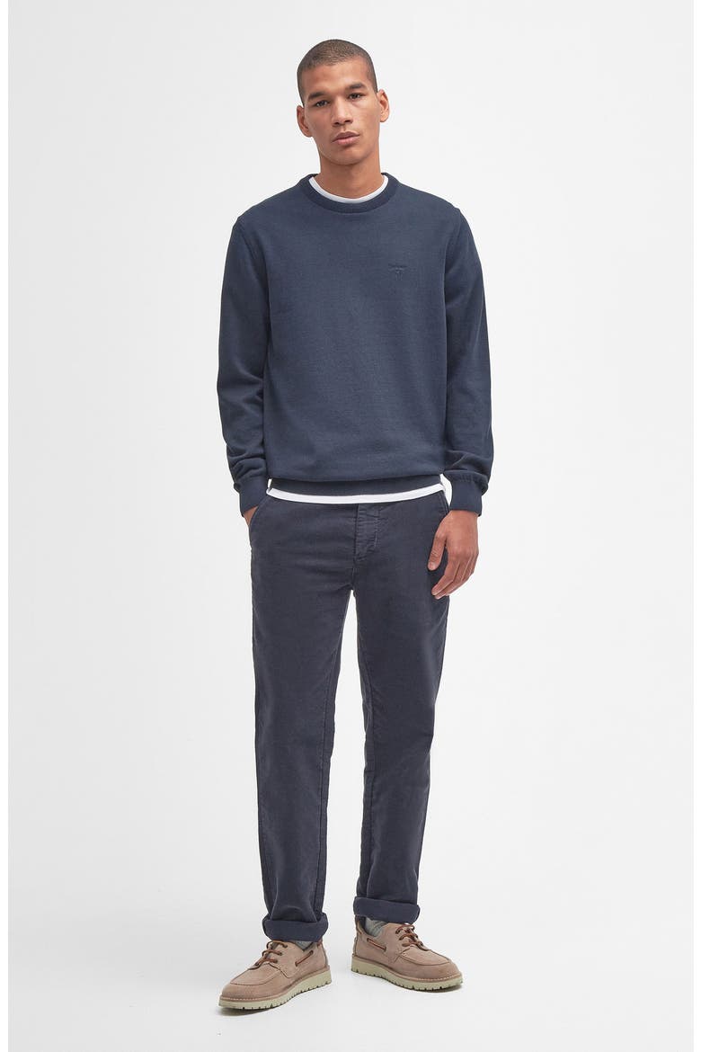 Pima Cotton Crewneck Sweater, Alternate, color, NAVY