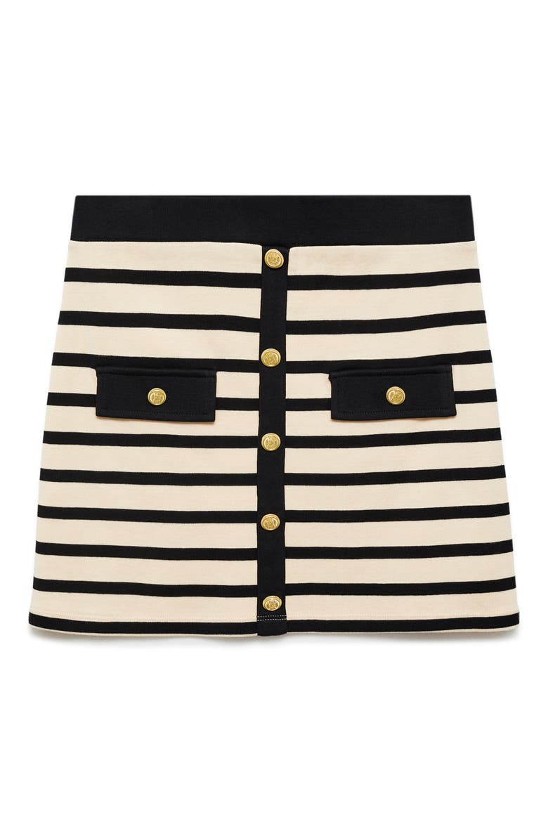 Knit Miniskirt, Main, color, ECRU