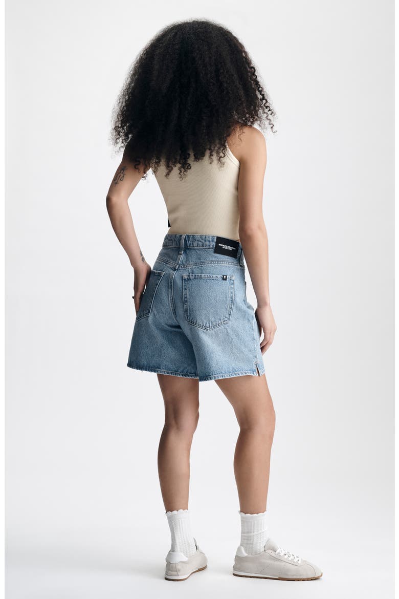 High Waist Denim Shorts, Alternate, color, BLEACHED EVERYDAY DE