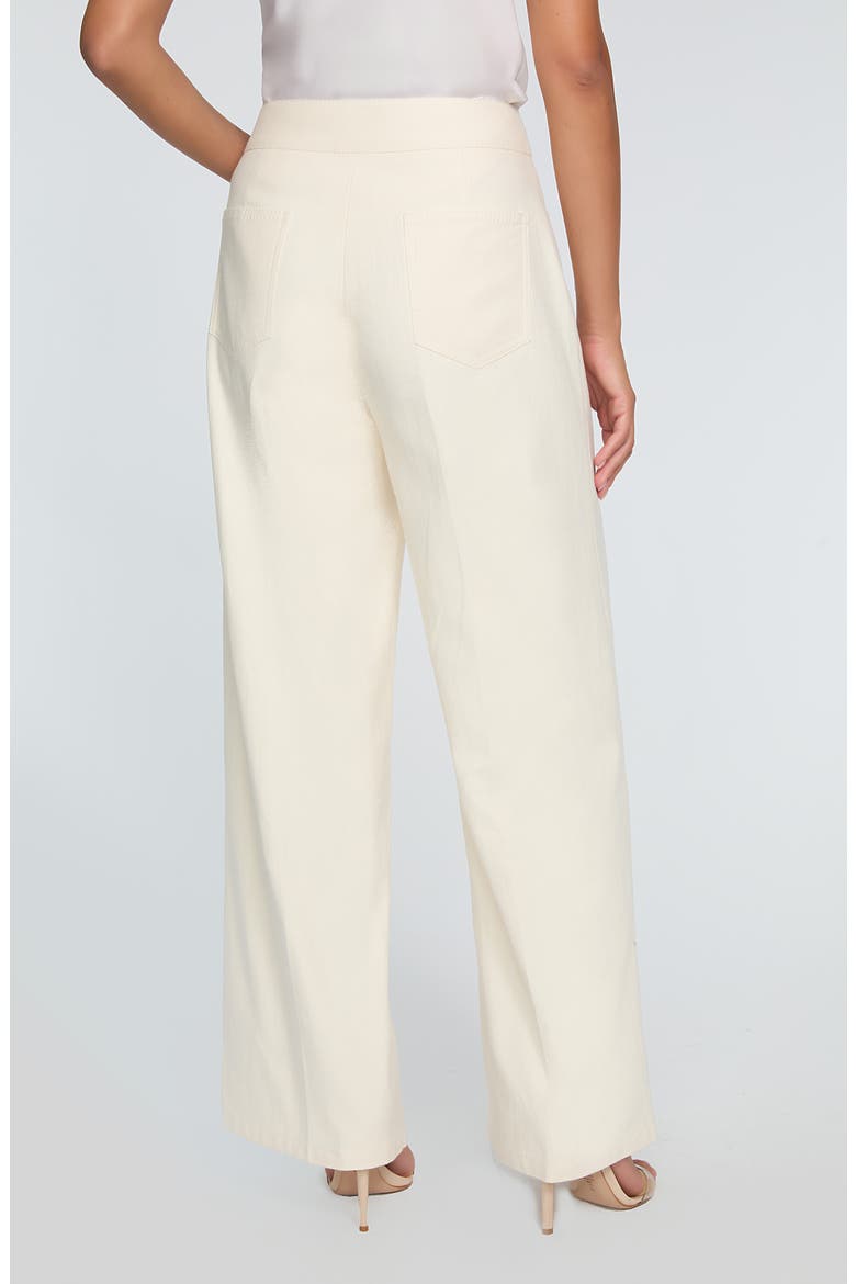 The Leith High Waist Stretch Cotton Pants, Alternate, color, ECRU