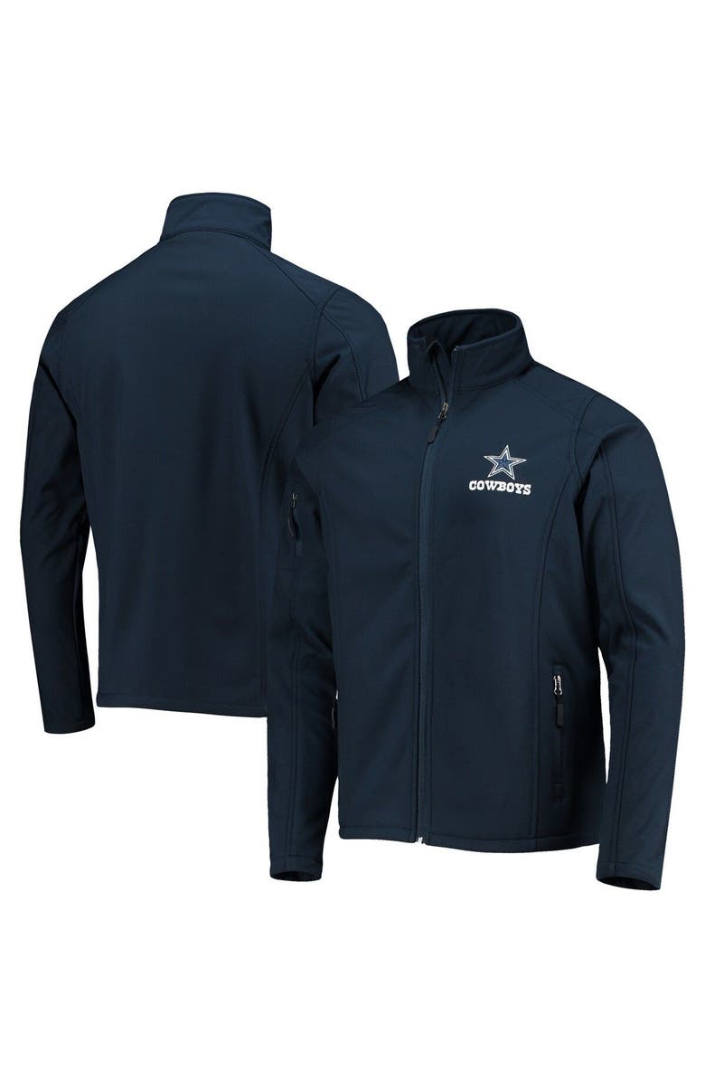 DUNBROOKE Men's Dunbrooke Navy Dallas Cowboys Sonoma Softshell Full-Zip Jacket, Main, color, 