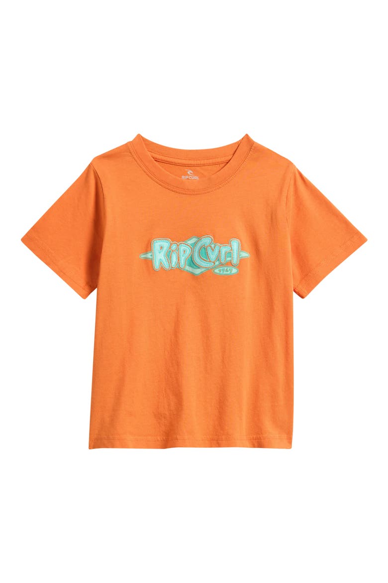 Kids' Ride the Wave Logo Graphic T-Shirt, Main, color, VITAMIN C
