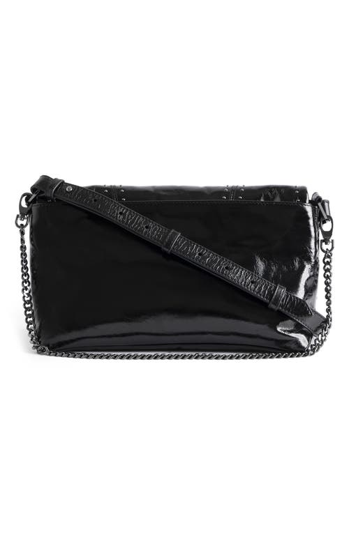 Zadig & Voltaire Rocky Ii Leather Crossbody Bag In Black