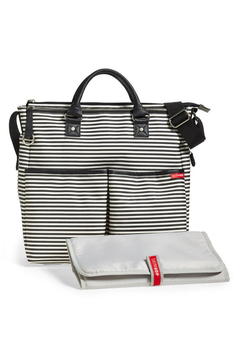 'Duo - Special Edition' Diaper Bag, Main, color, BLACK/ WHITE