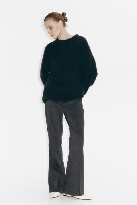 Bootcut Crease-front Trousers