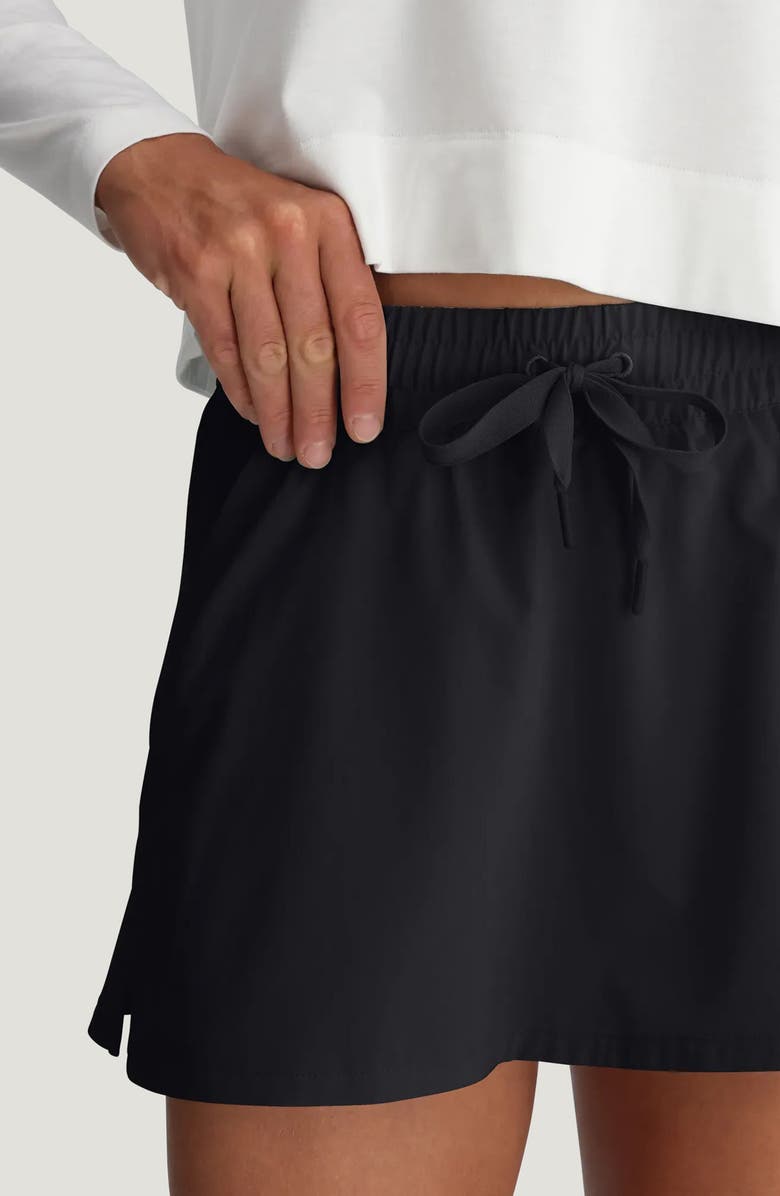 Free Fly Driftlight Drawstring Miniskirt, Alternate, color, Black