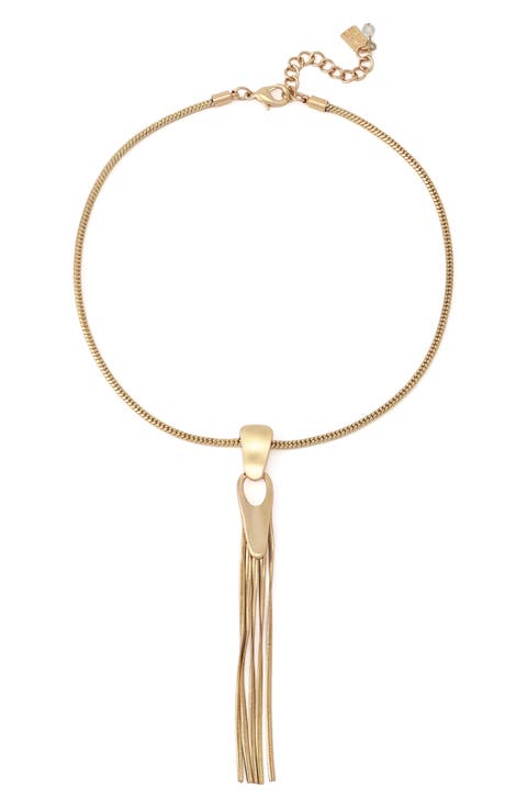 Fringe Pendant Necklace