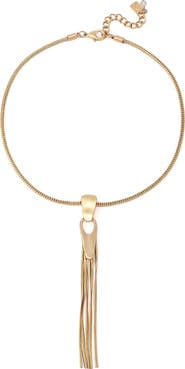 Robert Lee Morris Fringe Pendant Necklace