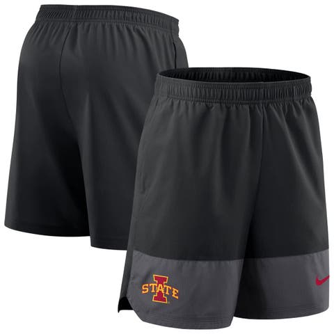 Men's Nike Black Iowa State Cyclones 2025 Sideline Performance Shorts