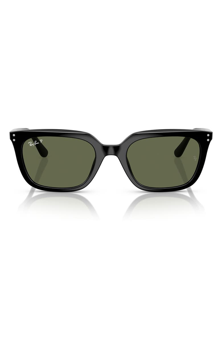 Ray-Ban 54mm Square Sunglasses, Main, color, Black