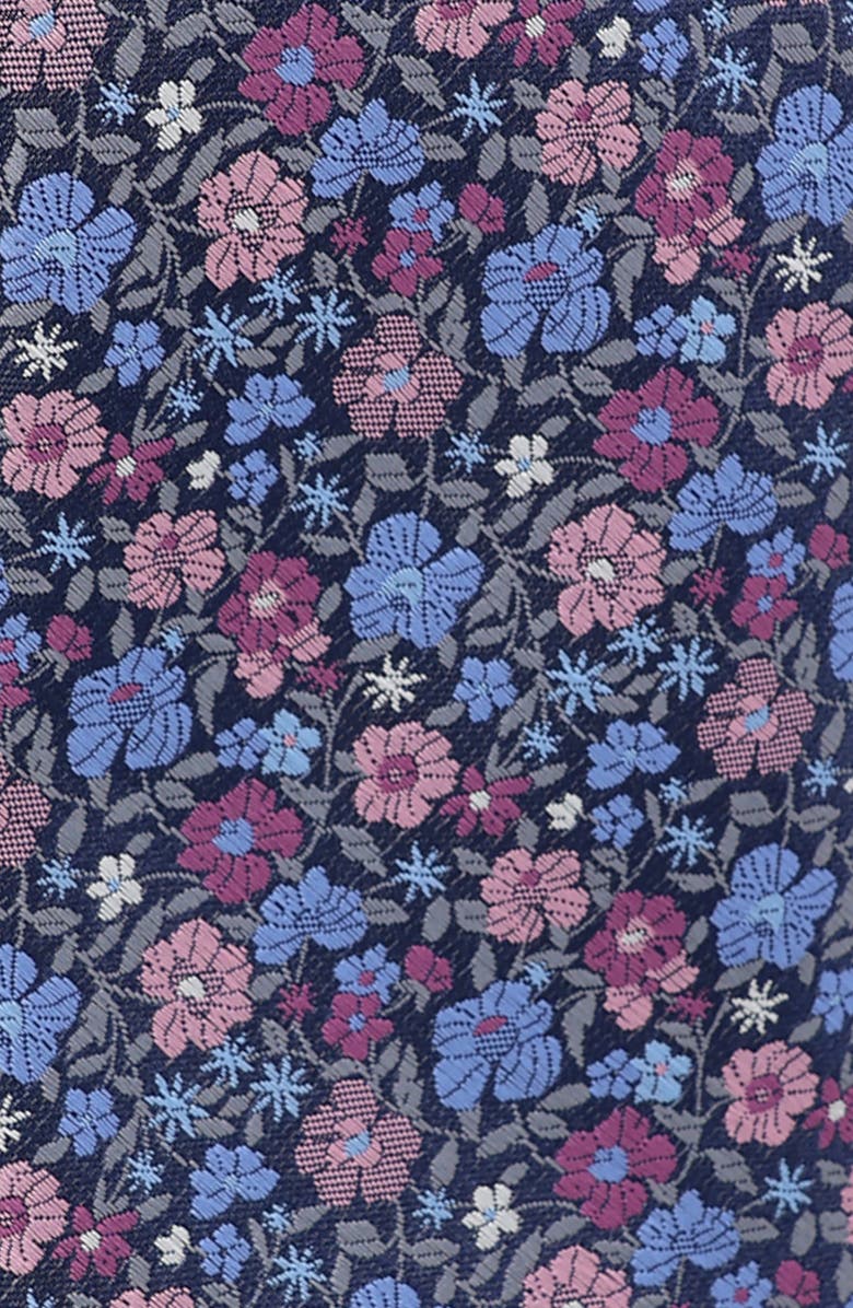 Ben Sherman Floral Tie, Alternate, color, Navy Berry