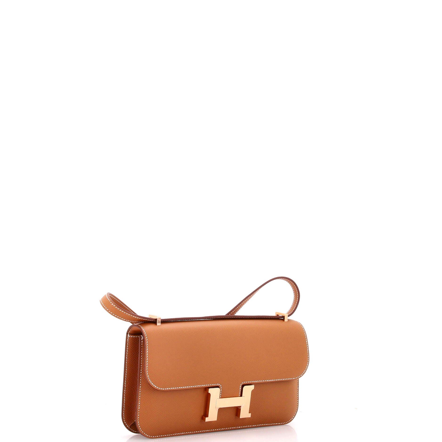 Pre-Owned Hermes Constance Elan NM Bag Epsom 25, Alternate, color, Gold