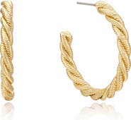 Ettika Twist Hoop Earrings