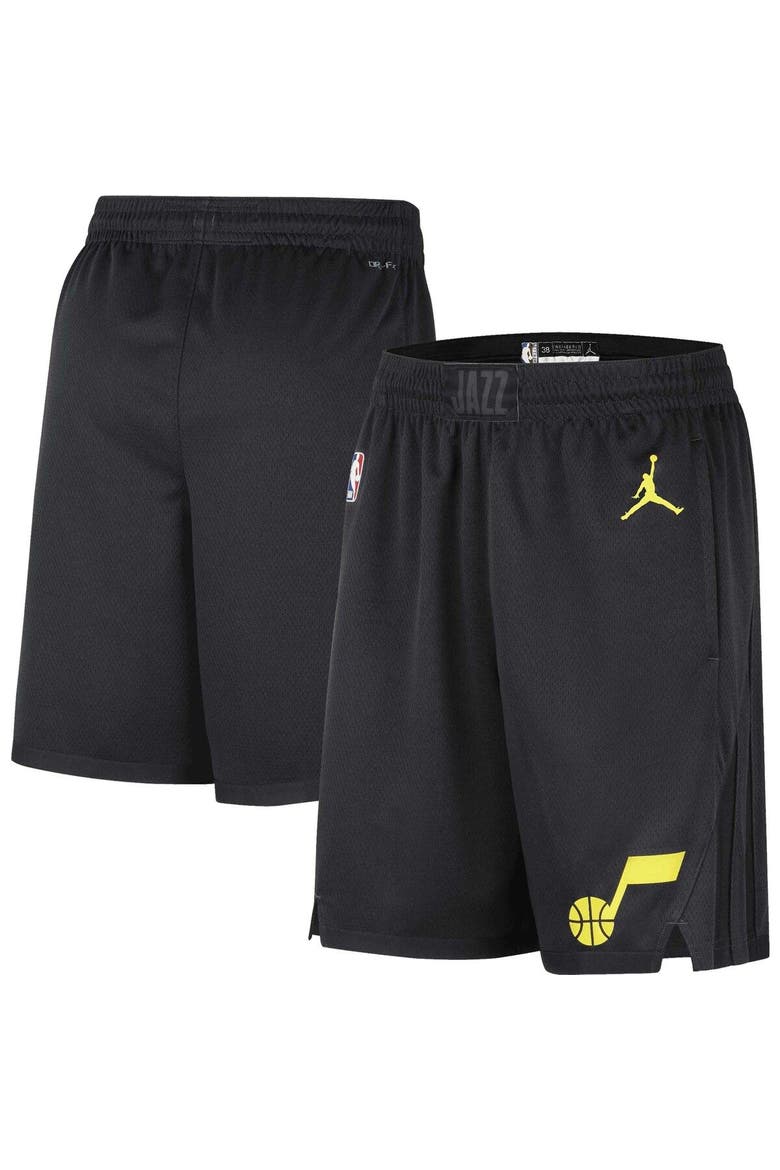 Men's Jordan Brand Black Utah Jazz 2022/2023 Statement Edition Swingman Performance Shorts, Alternate, color, Black