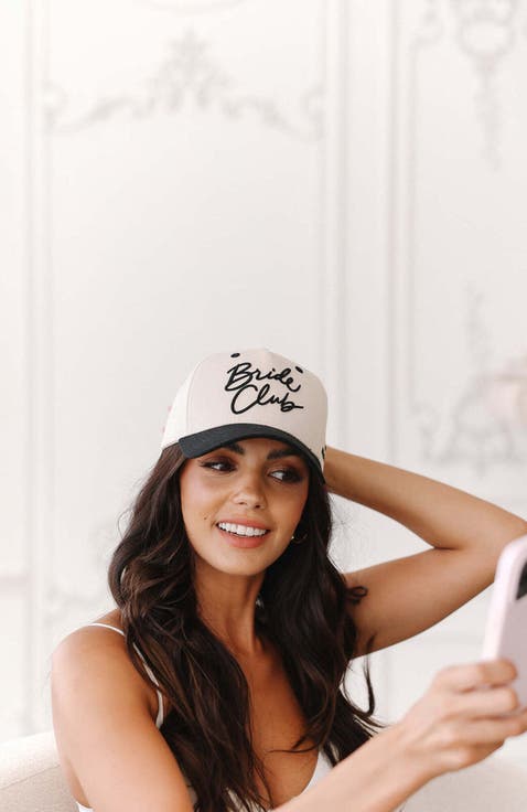 BRIDE CLUB Baseball Hat - Black