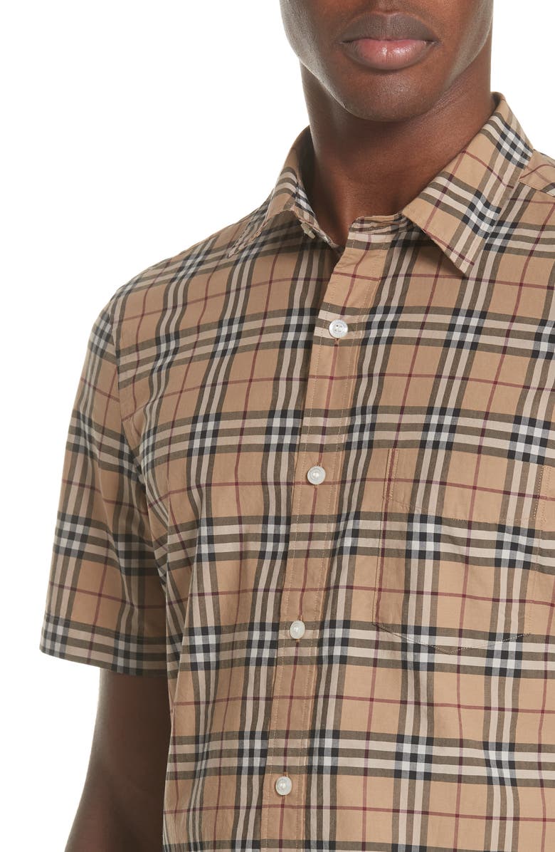 Burberry Alexander Check Sport Shirt, Alternate, color, 