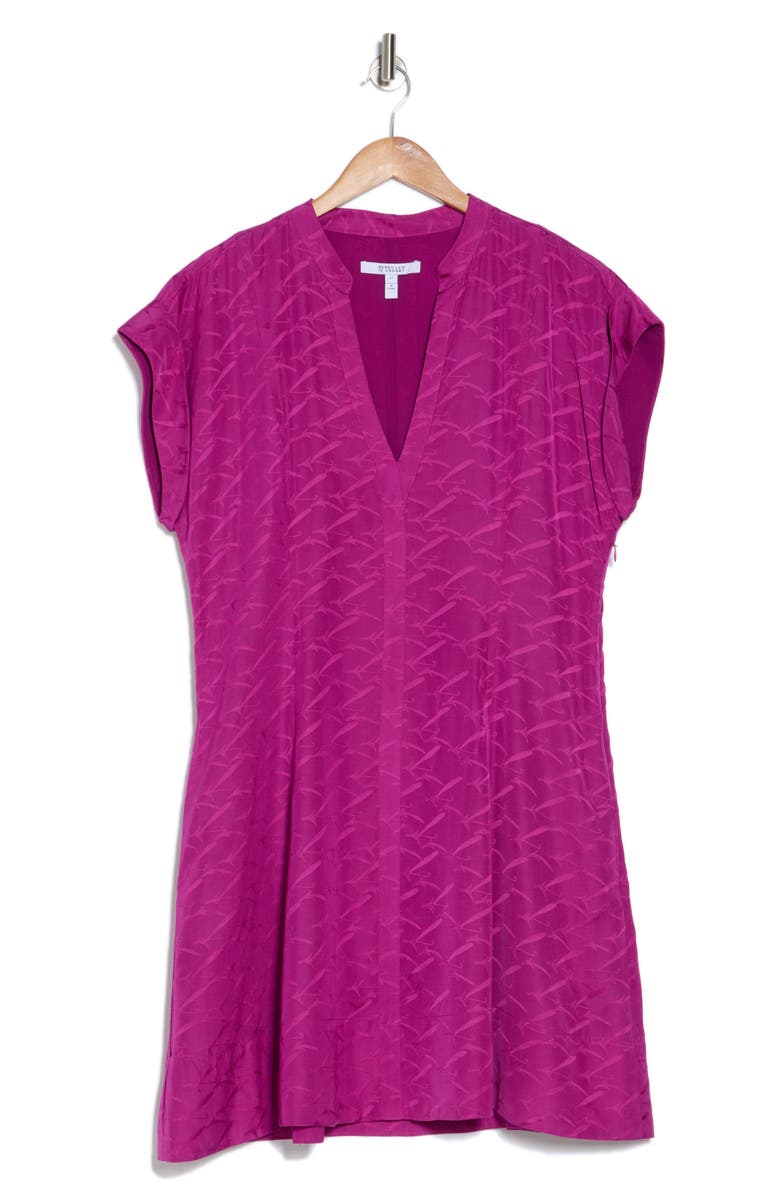 Derek Lam 10 Crosby Christina Short Sleeve Jacquard Minidress, Alternate, color, 