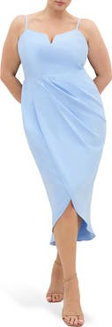 City Chic Sassy Flex Fit Tulip Midi Dress