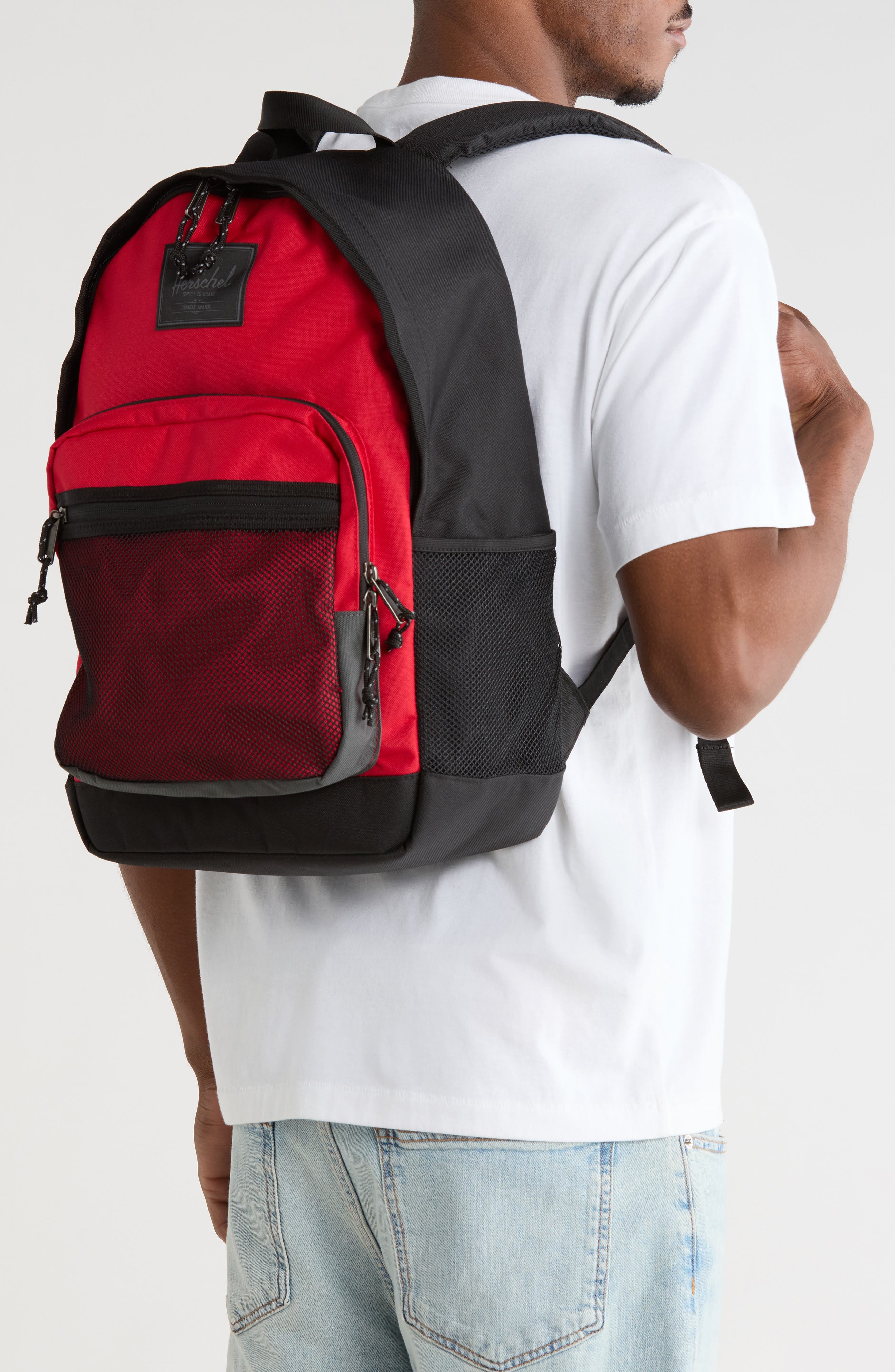 Kaine Backpack, Alternate, color, CHERRY/ BLACK