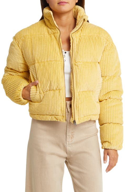 Mustard puffer jacket women's hotsell