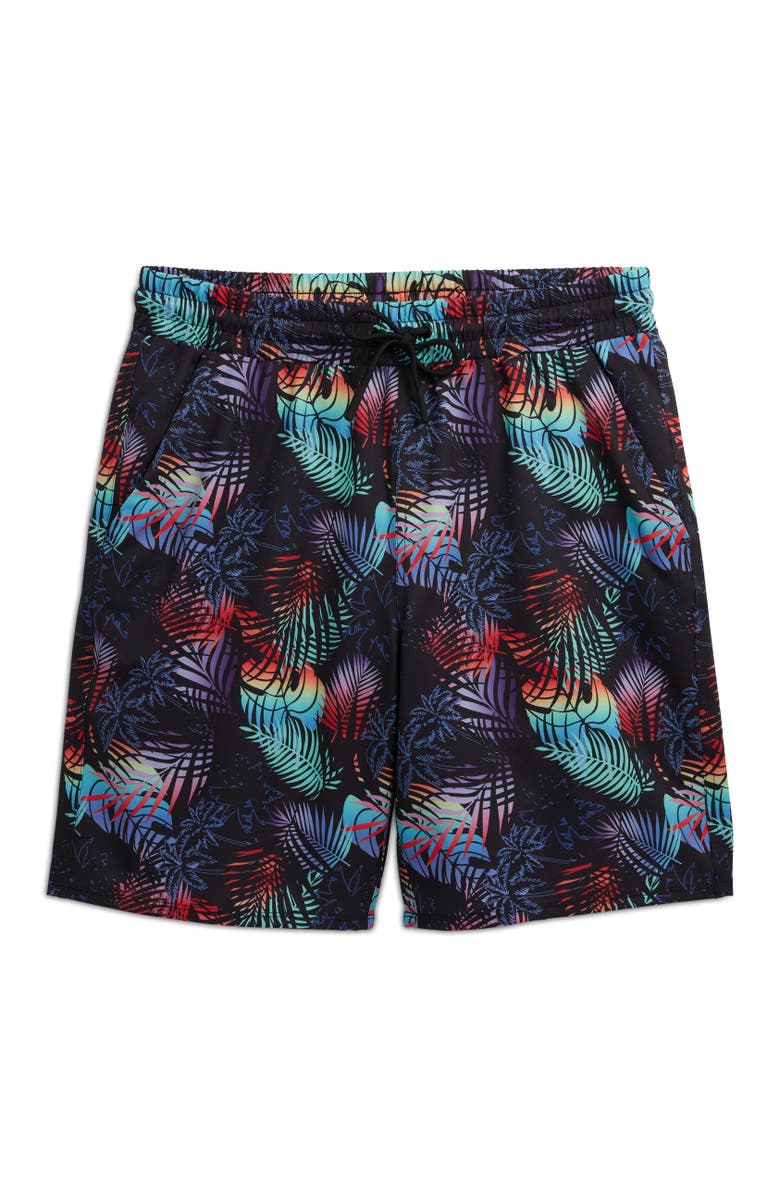 TomboyX 9-Inch Lined Board Shorts, Alternate, color, Palm Dreams