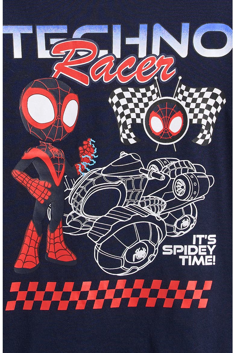 Kids' Spider-Man Spidey Racer Graphic T-Shirt, Alternate, color, NAVY