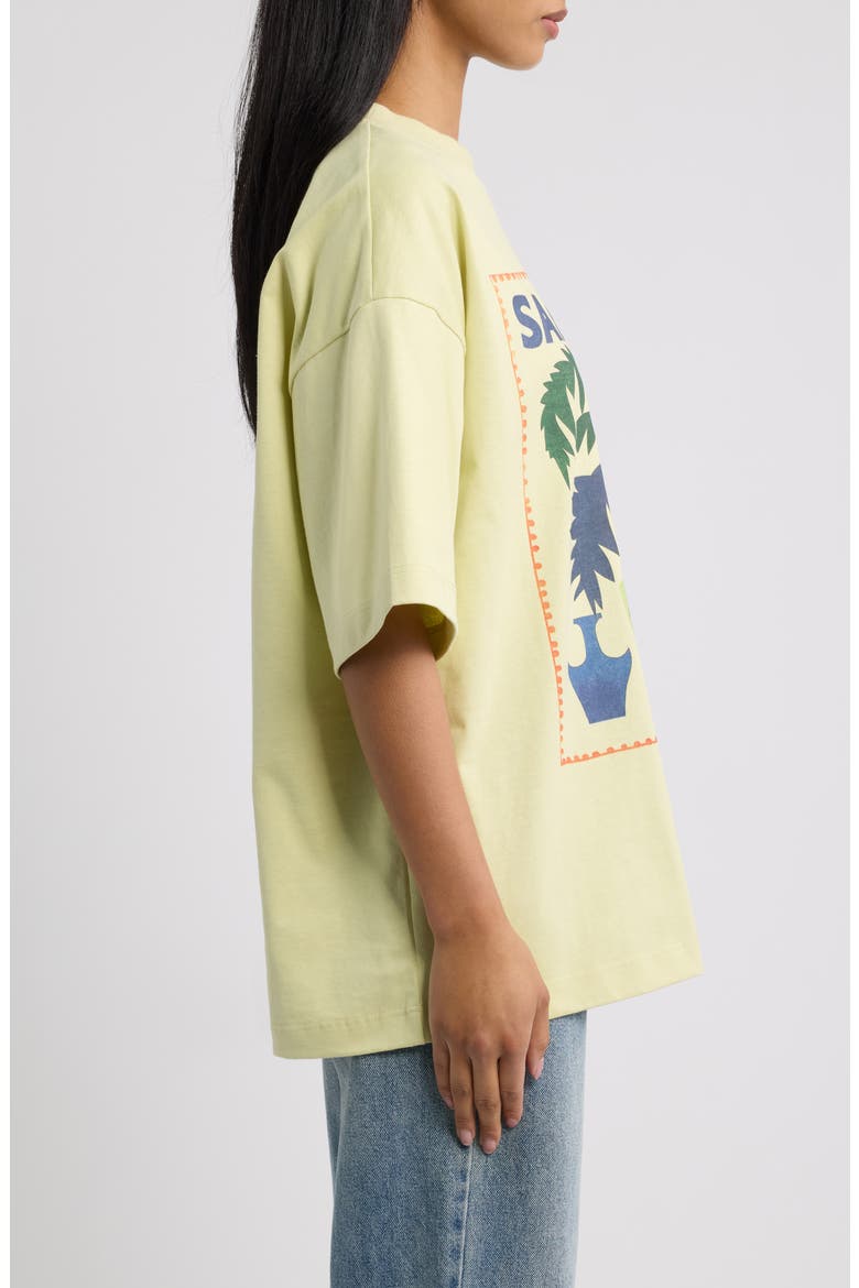 Santiago Oversize Graphic T-Shirt, Alternate, color, LGREEN