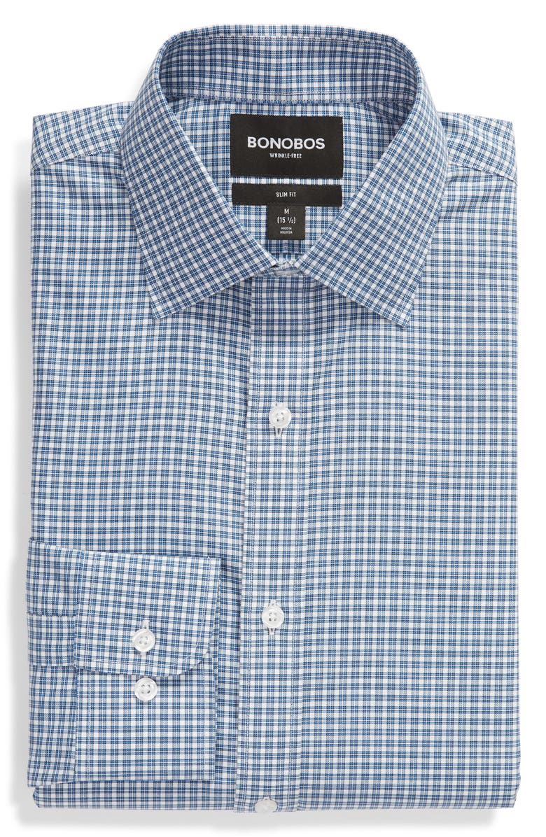 Bonobos Swindon Slim Fit Plaid Dress Shirt, Alternate, color, 