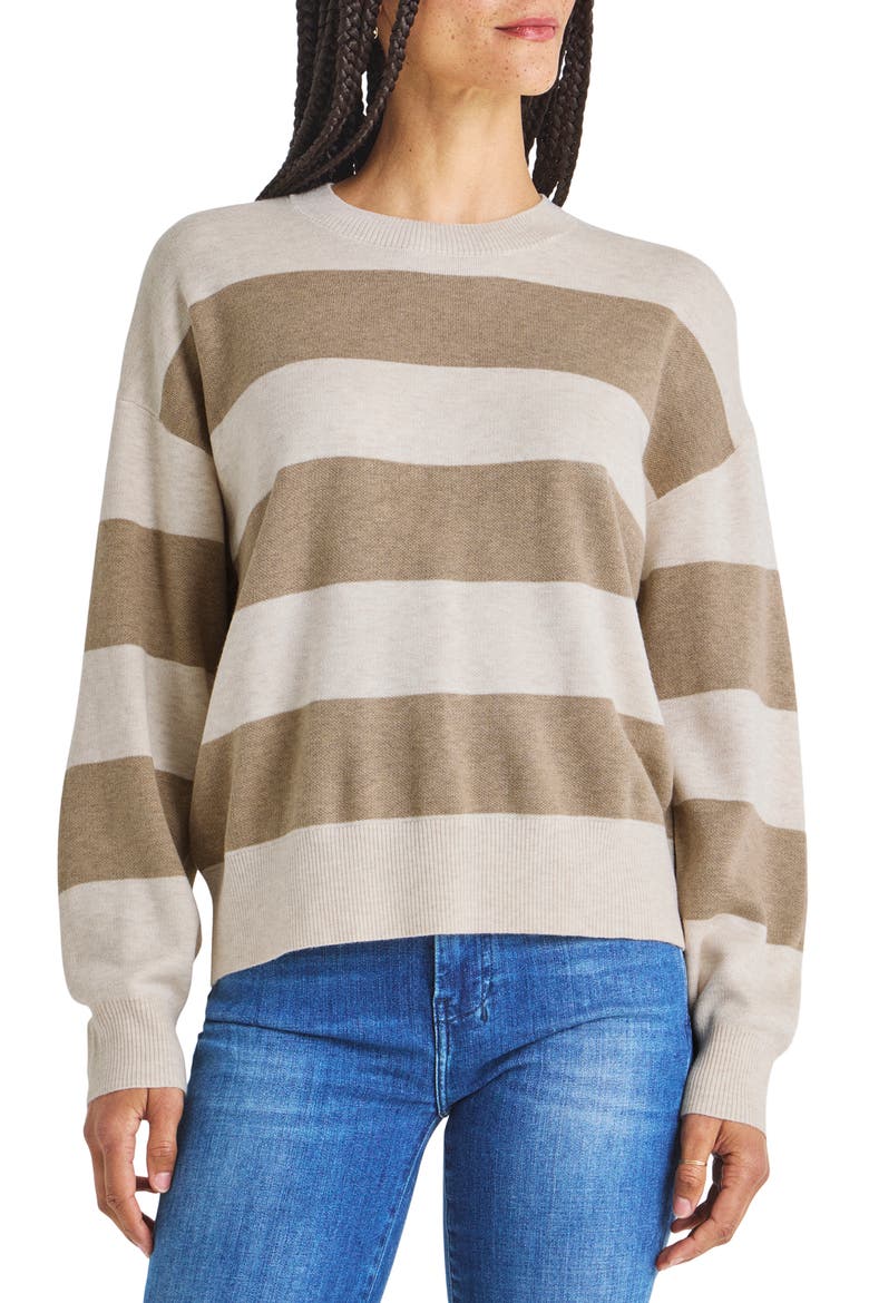 Livy Stripe Sweater, Main, color, OAT STRIPE