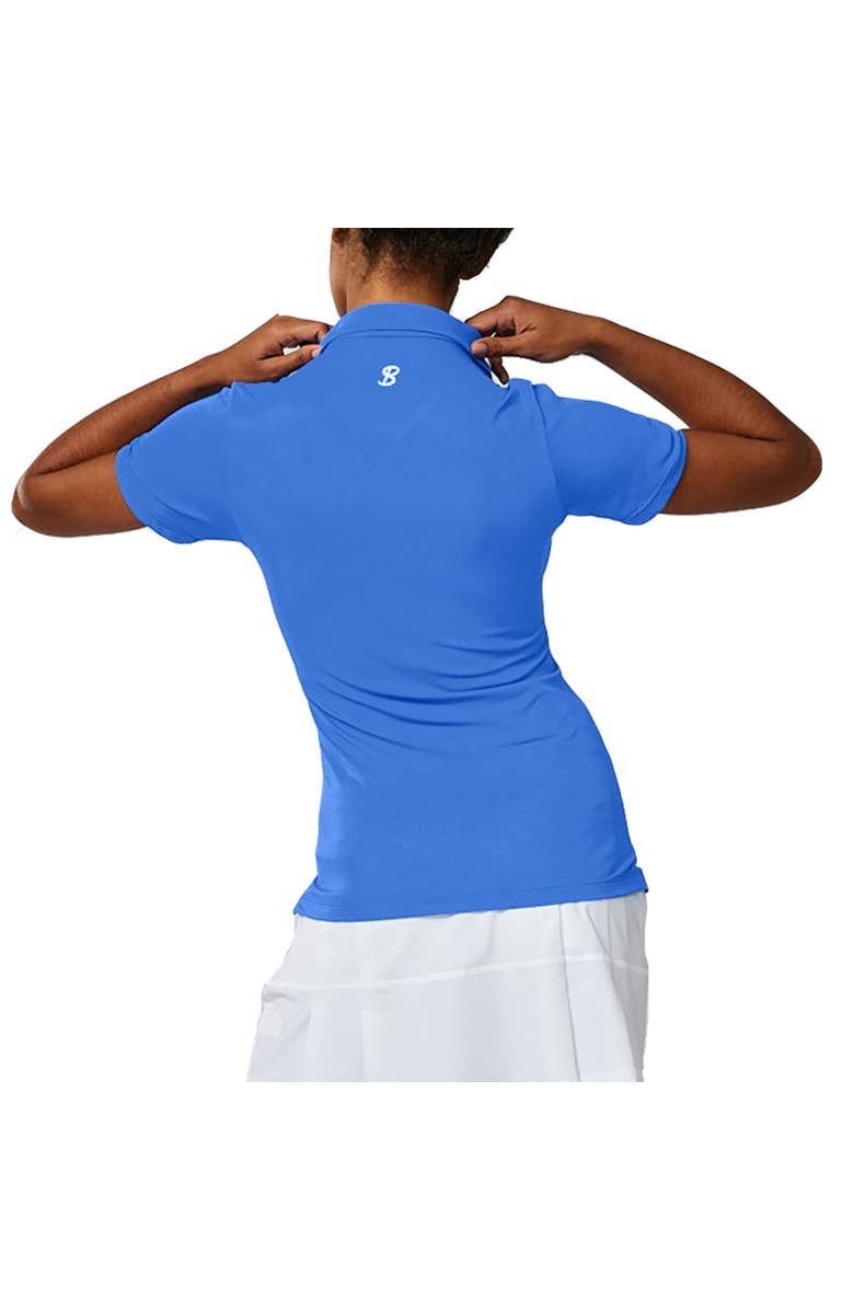 Sofibella Golf Colors Womens Short Sleeve Golf Polo, Alternate, color, Valley Blue