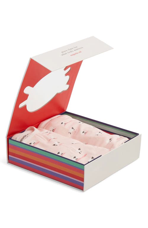 Magnetic Me Baa Baa Baby Magnetic Footie, Bib & Blanket Gift Set In Pink