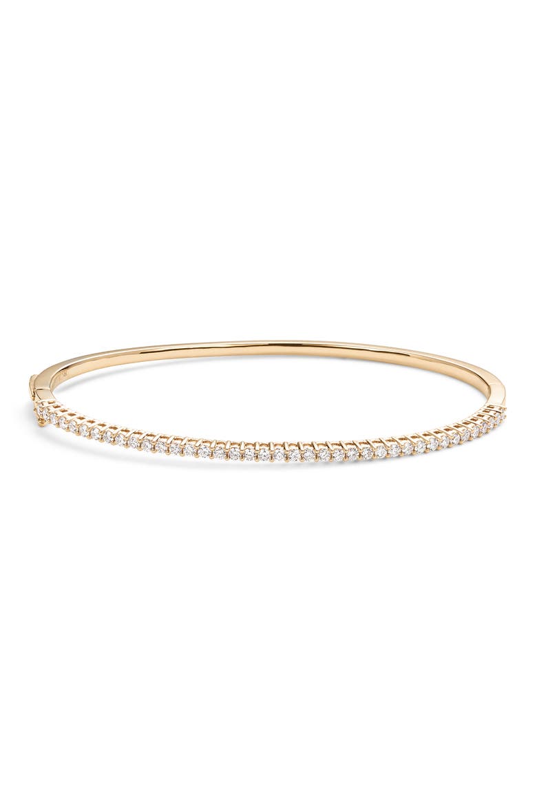 Jewelry Flawless Diamond Oval Bangle, Main, color, D0.70 14KYG