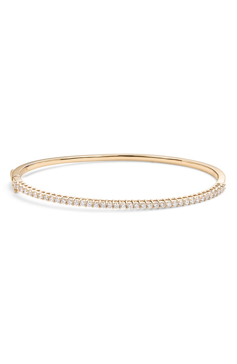 LANA Jewelry Flawless Diamond Oval Bangle, Main, color, D0.70 14Kyg