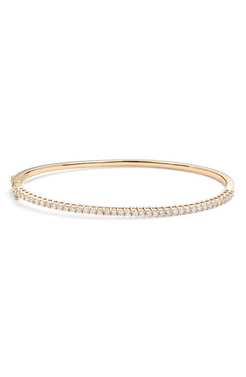 Jewelry Flawless Diamond Oval Bangle (Online Trunk Show)