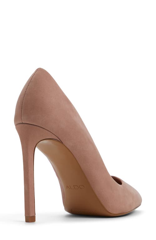 Aldo Lala Snakeskin Embossed Pointed Toe Pump In Other Medium Beige