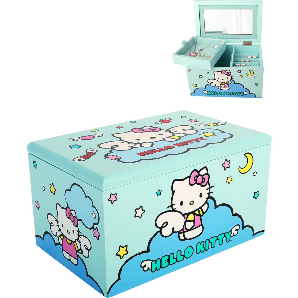 Hello Kitty Cloud Jewelry Box With Tray In Blue