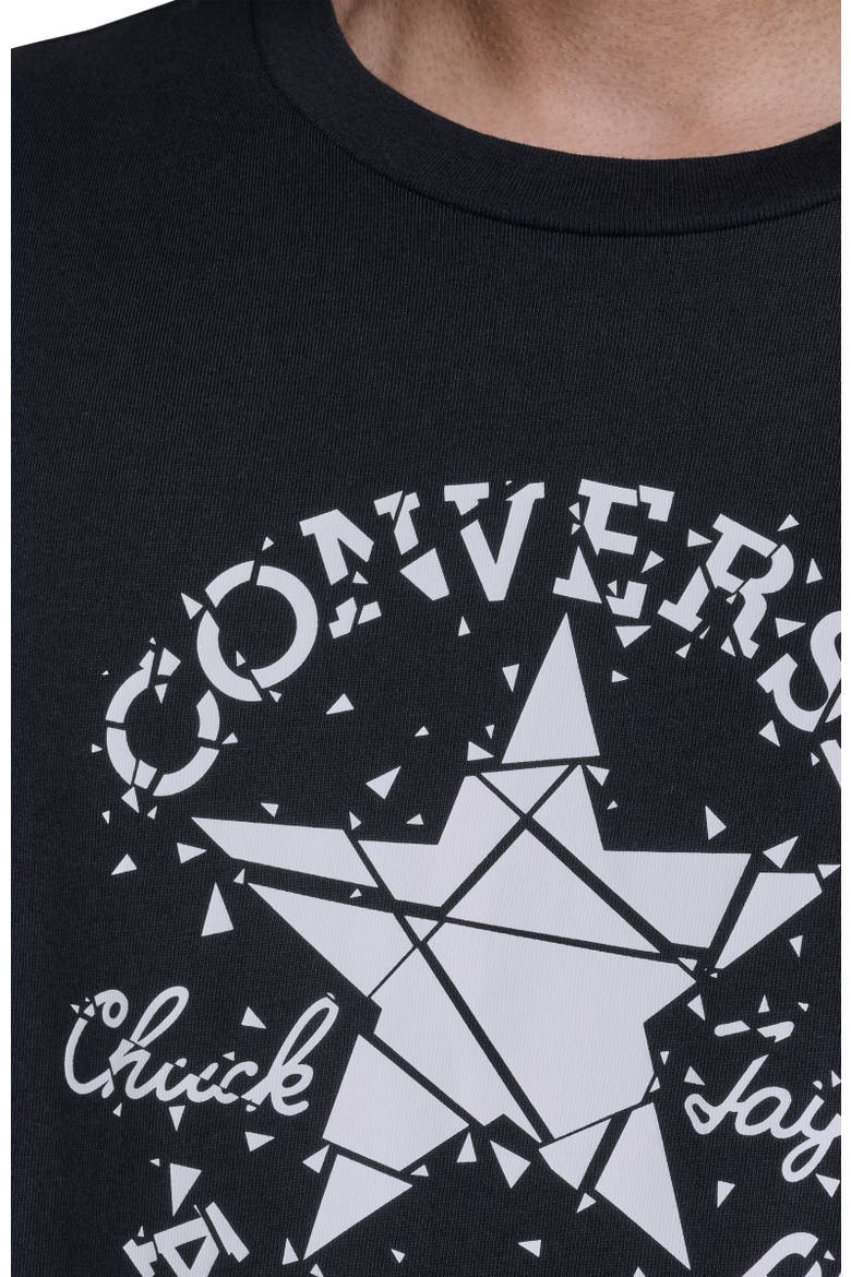 Broken Glass T-Shirt, Alternate, color, CONVERSE BLACK