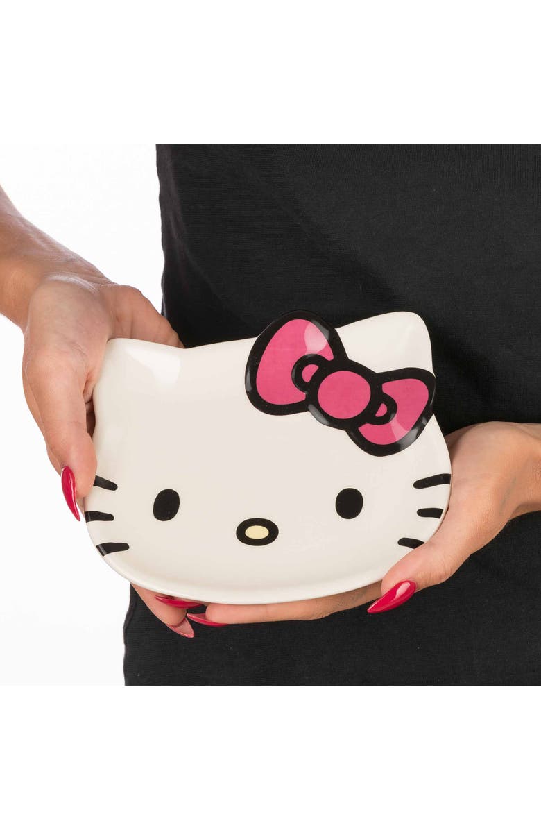 Hello Kitty Ceramic Trinket Tray and Ring Dish, Alternate, color, White