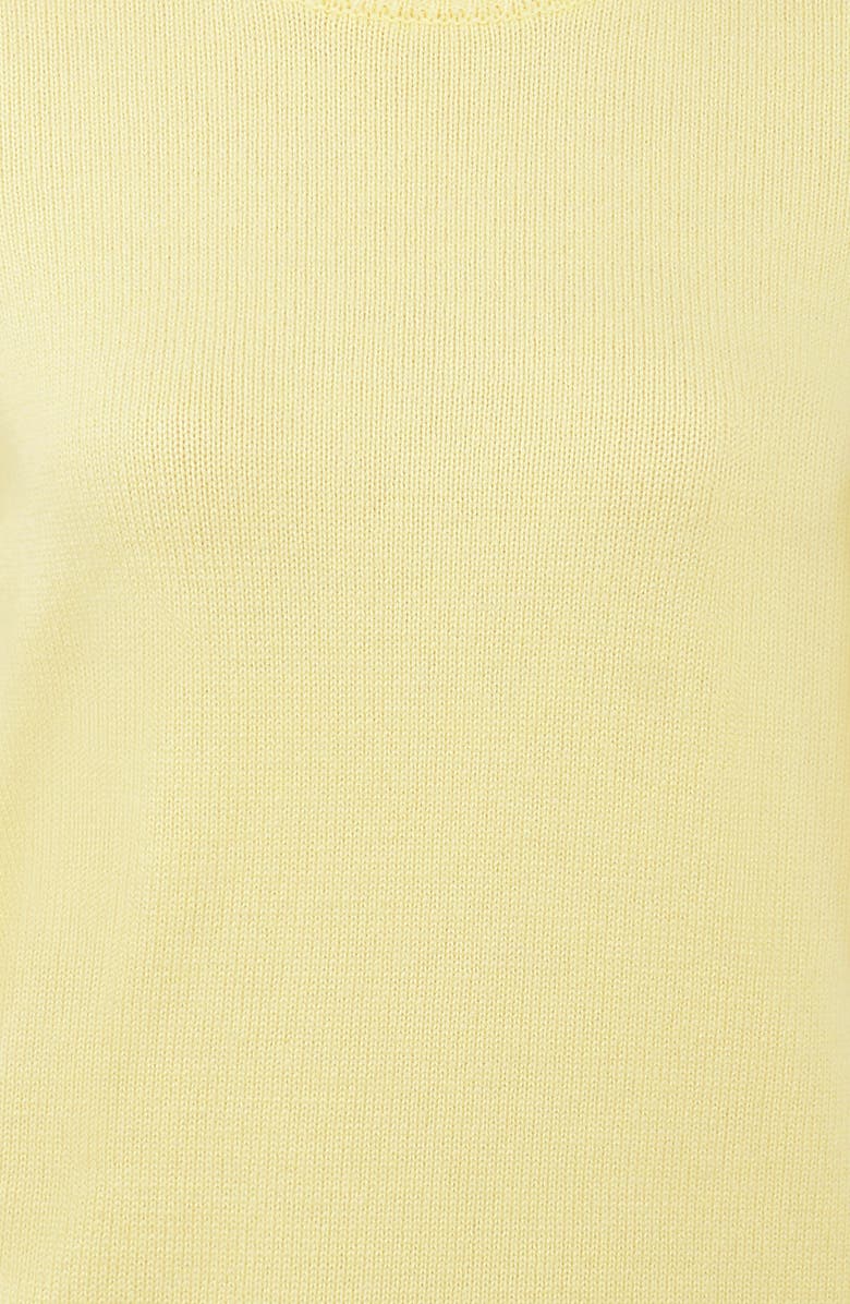 HOUSE OF CB Abbie Lemon Merino Wool & Cashmere Blend Sweater, Alternate, color, Lemon
