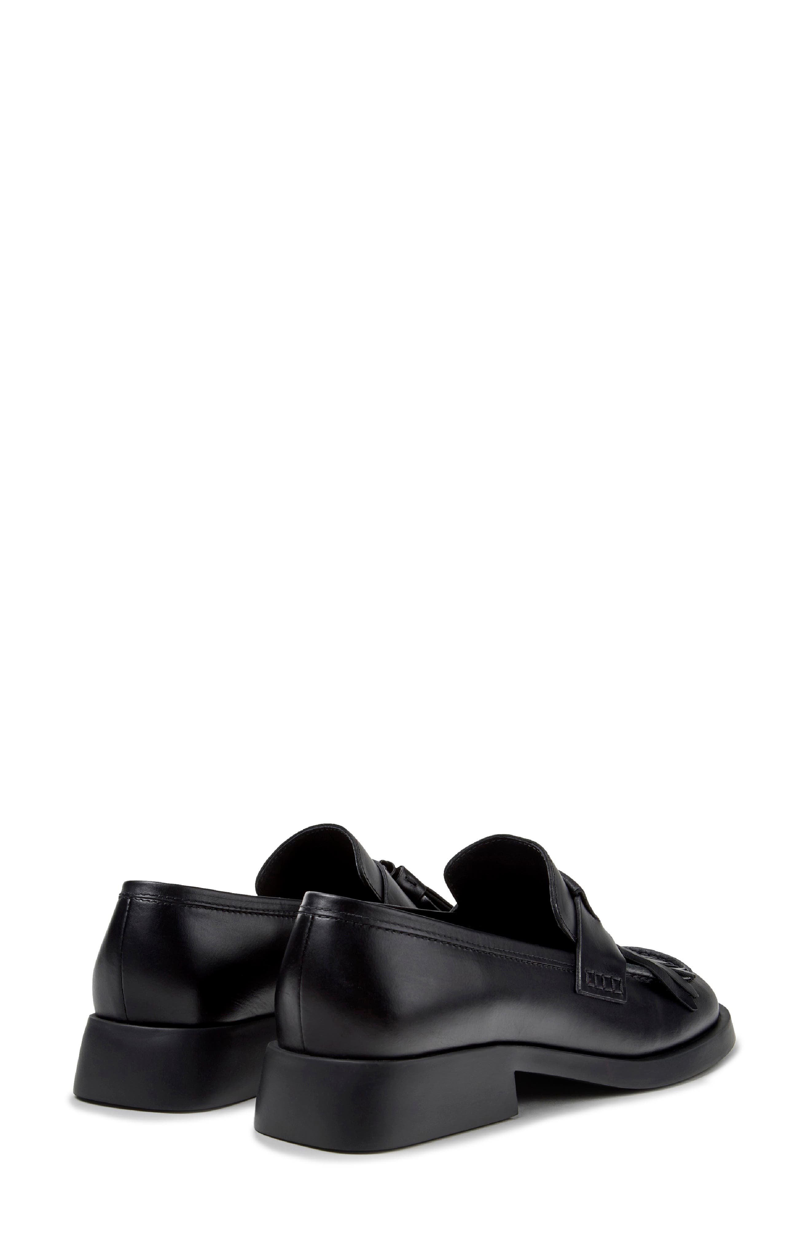 Donna Twins Mismatch Loafer, Alternate, color, BLACK